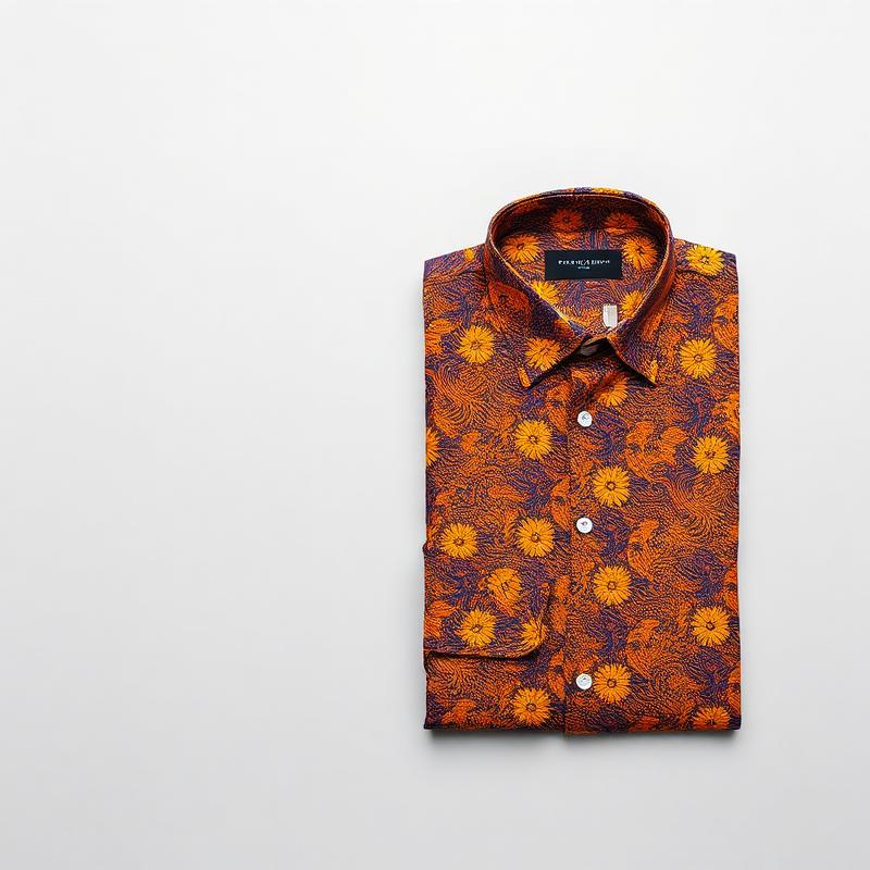 Ankara Print Tailored Shirt — Sunburst